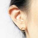 Dames oorbellen hexagon J1137 2