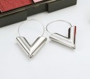 Dames oorbellen hol &quot;V&quot; J1134 12