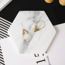 Dames oorbellen hol &quot;V&quot; J1134 1