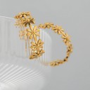 Dames oorbellen met bloemen G544 4
