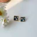 Dames oorbellen met bloemen J156 6
