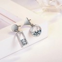 Dames oorbellen met hanger R132 3