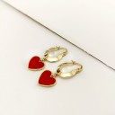 Dames oorbellen met hartjes 5