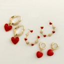 Dames oorbellen met hartjes 1