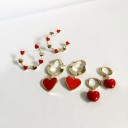 Dames oorbellen met hartjes 3
