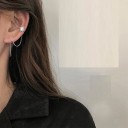 Dames oorbellen met ketting 3