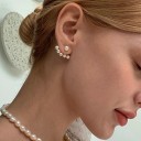 Dames oorbellen met parels G1089 2