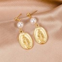 Dames oorbellen met parels G857 19