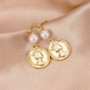 Dames oorbellen met parels G857 20