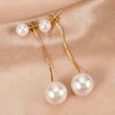 Dames oorbellen met parels G857 21