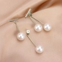 Dames oorbellen met parels G857 22
