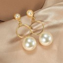 Dames oorbellen met parels G857 5