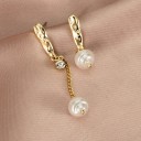 Dames oorbellen met parels G857 27