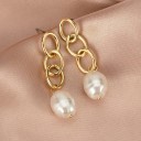 Dames oorbellen met parels G857 28
