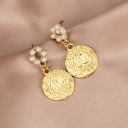 Dames oorbellen met parels G857 31