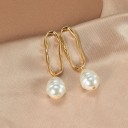 Dames oorbellen met parels G857 8