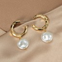Dames oorbellen met parels G857 9