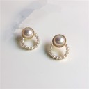 Dames oorbellen met parels H770 2