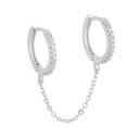 Dames oorbellen met ringen aan een ketting 2
