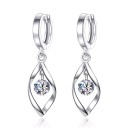 Dames oorbellen met steen R68 1