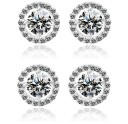 Dames oorbellen met steentjes R49 4