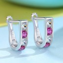 Dames oorbellen met stenen R103 8