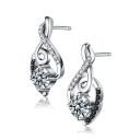 Dames oorbellen met stenen R104 6