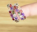 Dames oorbellen met stenen R34 3