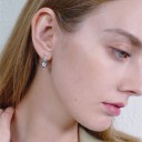 Dames oorbellen met stenen R54 2