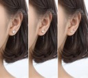 Dames oorbellen met stenen R67 2