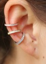 Dames oorbellen met stenen R6 1