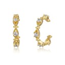 Dames oorbellen met strass steentjes R14 2