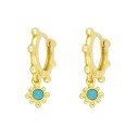 Dames oorbellen met turquoise 3