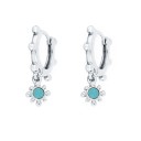 Dames oorbellen met turquoise 3