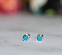 Dames oorbellen met turquoise 4