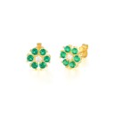 Dames oorbellen met zirkonen G641 18