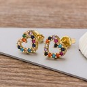 Dames oorbellen met zirkonen G668 2