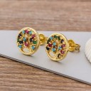 Dames oorbellen met zirkonen G668 4