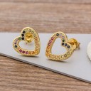 Dames oorbellen met zirkonen G668 5