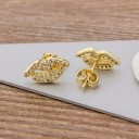 Dames oorbellen met zirkonen G668 6