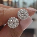 Dames oorbellen met zirkonen H798 3