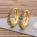Dames oorbellen met zirkonen H863 3