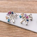 Dames oorbellen met zirkonen J452 9