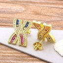 Dames oorbellen met zirkonen J452 15