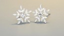 Dames oorbellen sneeuwvlok 4