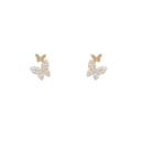 Dames oorbellen vlinders met zirkonen G399 1