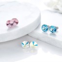 Dames oorstekers met kristal G813 3
