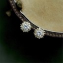 Dames oorstekers met zirkonen G951 1