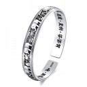 Dames open armband met olifanten 1