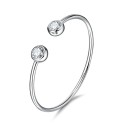 Dames open armband met stenen 1